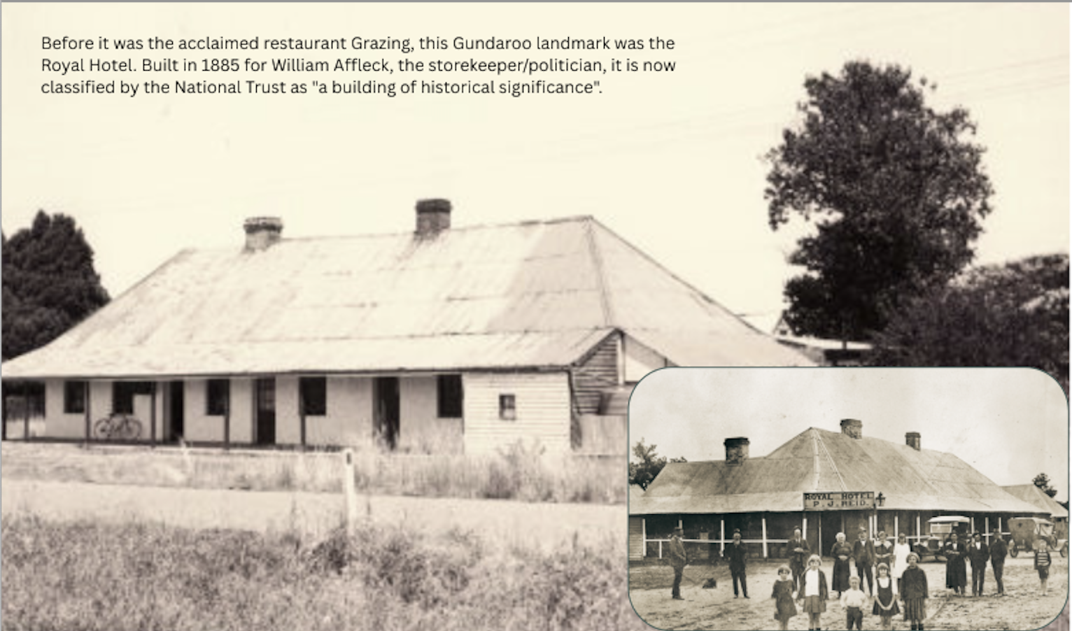 The Royal Hotel now known as Grazing Restaurant
